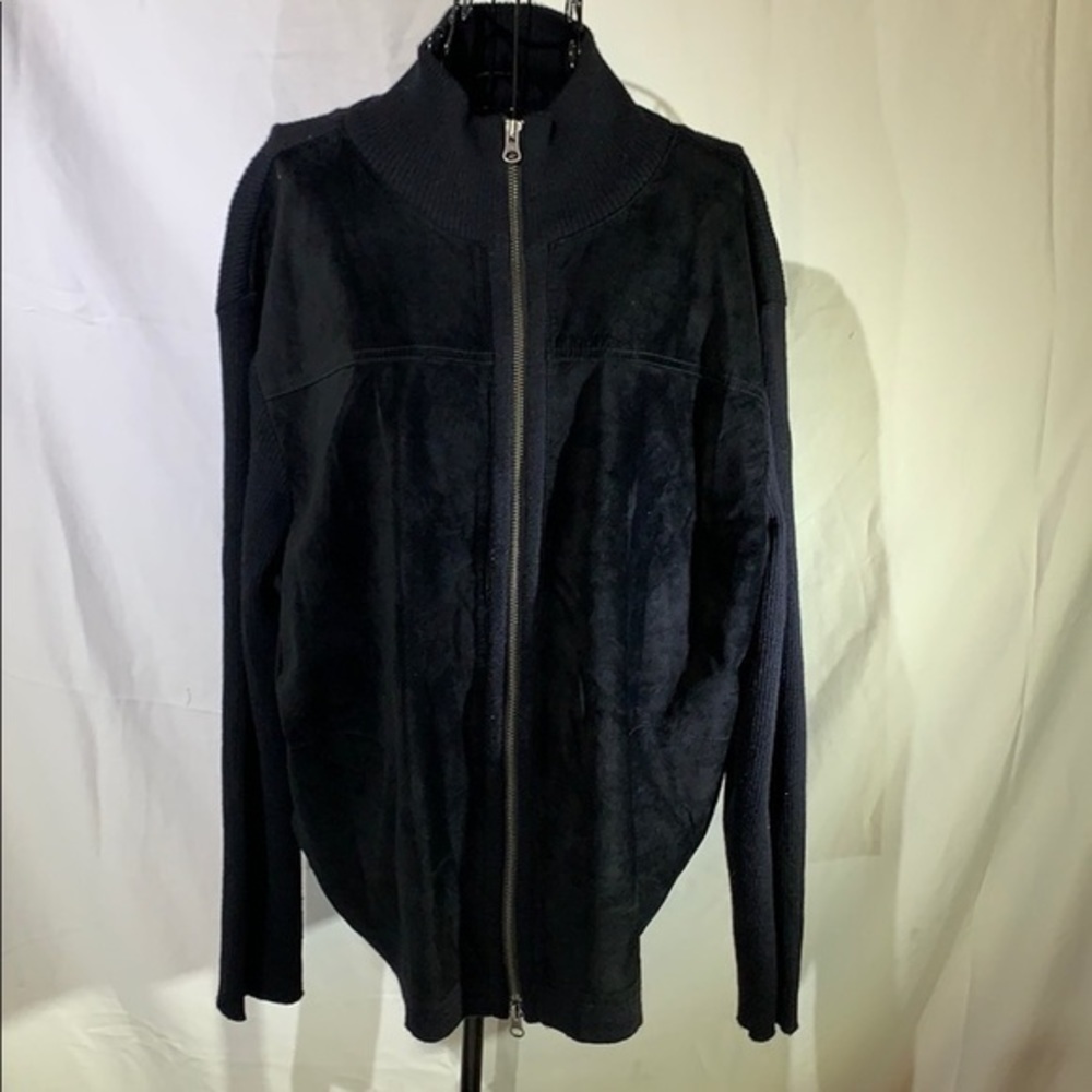 Daniel Bishop | Black Zipper Leather Jacket - Picture 5 of 6